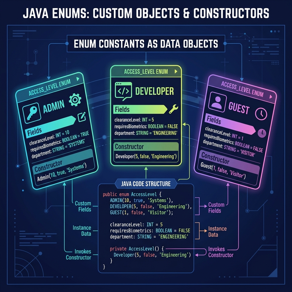 Mastering Advanced Java Enums: Fields and Constructors
