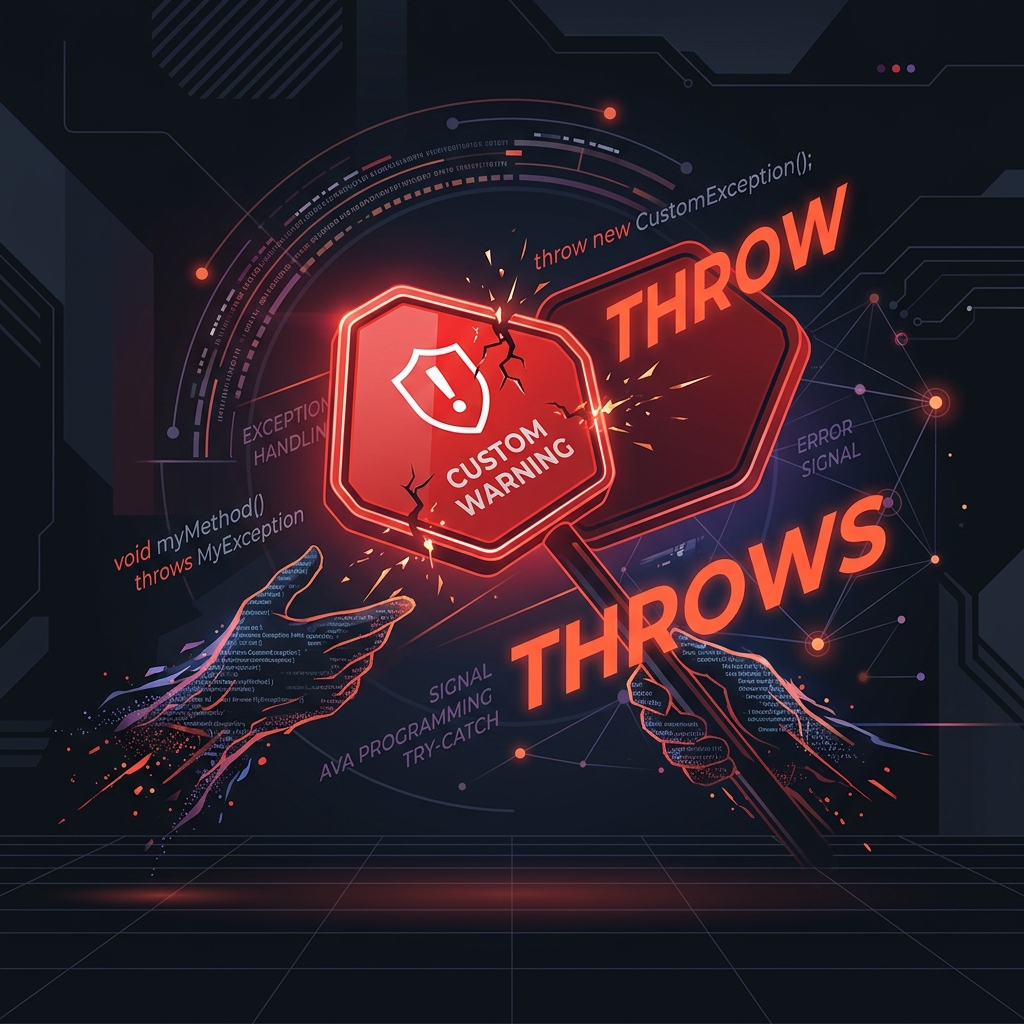 How to Use throw, throws, and Custom Exceptions in Java