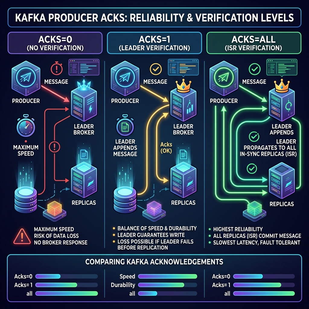 Understanding Kafka Producer ACKs Settings and Trade-offs